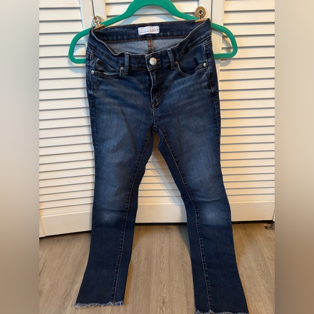 LOFT Dark Blue Skinny Jeans